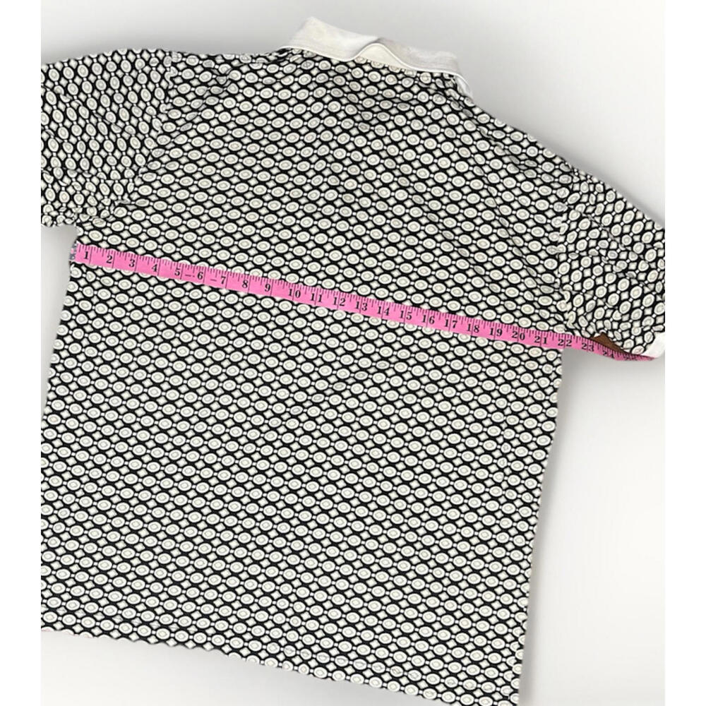 Par Four Retro Geometric Golf Polo Shirt Medium - Picture 7 of 7